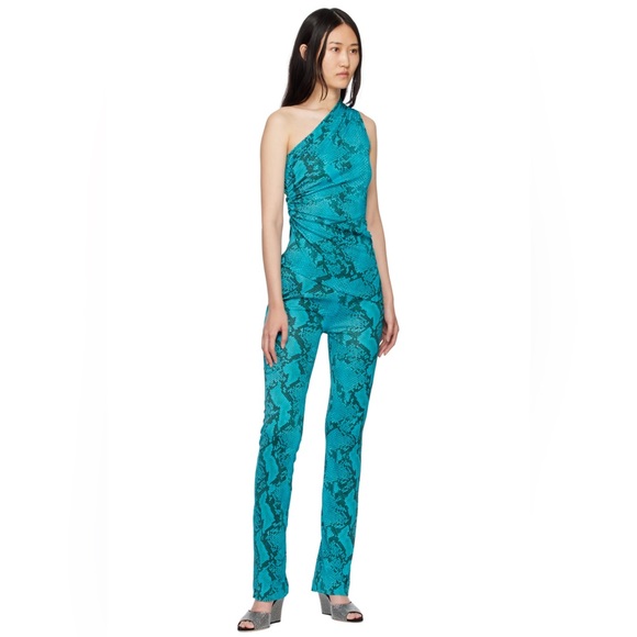 ATLEIN Designer Blue Snake Print Trousers from SSENSE - Size Small - Picture 2 of 7
